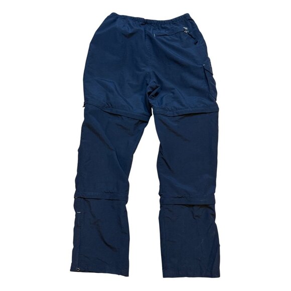 Y2K Women's Black Baggy Cargo Utility Pants Size 10 Zip Off‎ - Picture 2 of 8